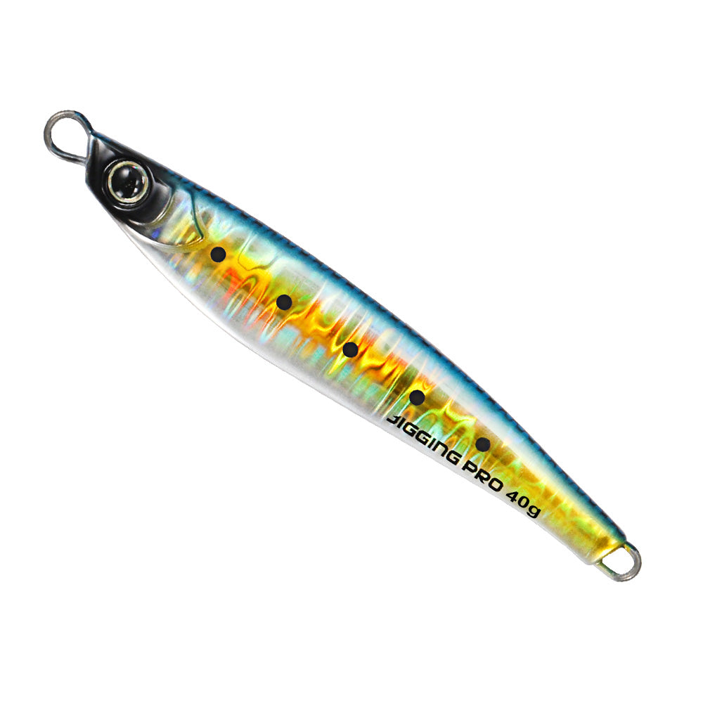 JIGGING PRO Jugulo Shore Metal Jig | Glow Zebra | 15g 20g 30g 40g 60g | Saltwater Casting Lure
