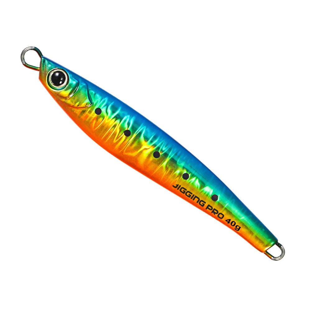 JIGGING PRO Jugulo Shore Metal Jig | Glow Zebra | 15g 20g 30g 40g 60g | Saltwater Casting Lure