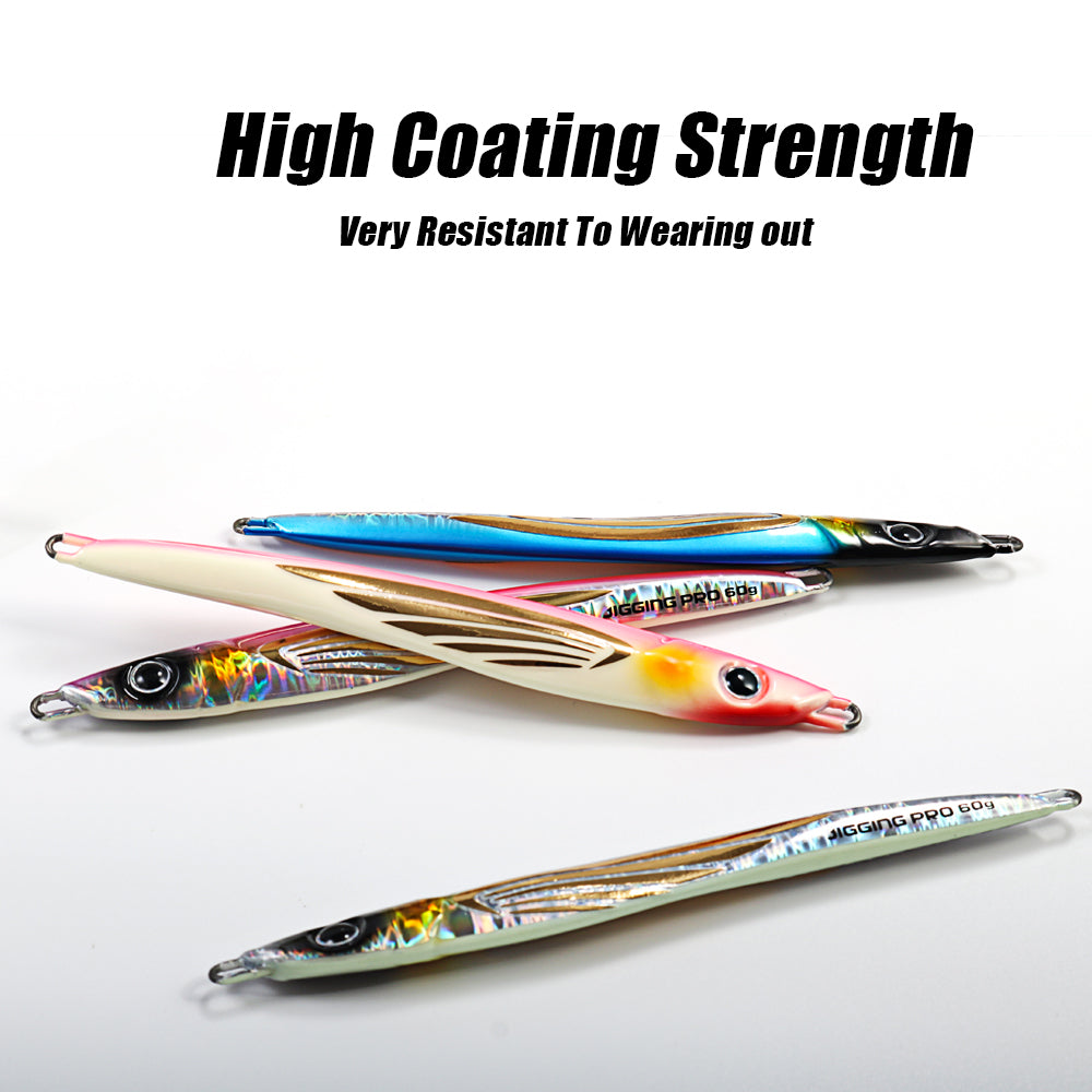 JIGGINGPRO 60g 80g 100g 150g 200g THEOS Metal Jig Shore Offshore Jigging Lure Sea Fishing Tackle
