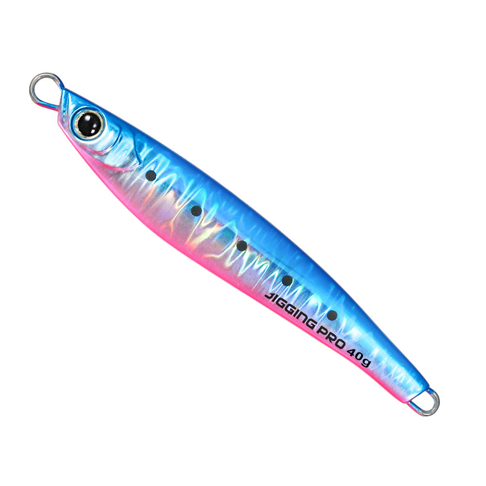 JIGGING PRO Jugulo Shore Metal Jig | Glow Zebra | 15g 20g 30g 40g 60g | Saltwater Casting Lure