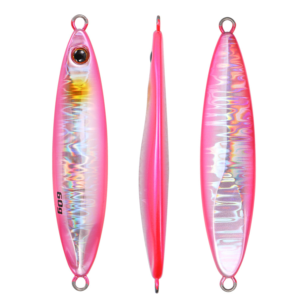 JIGGING PRO Slow Blatt Cast Wide 20g/30g/40g/60g Shore Jigging Lure Long Cast Metal Jigs Fishing Bait