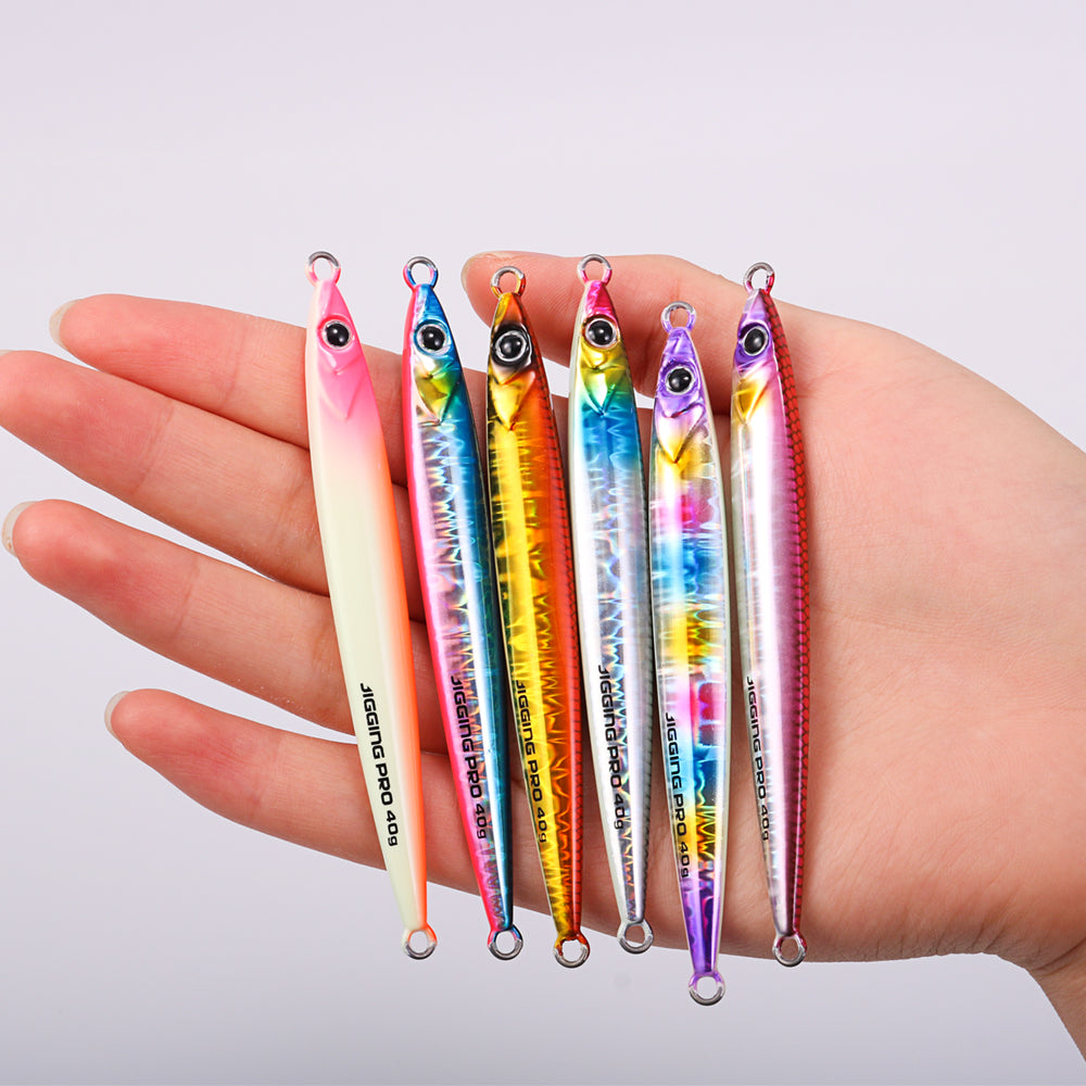 JIGGING PRO 40g 60g Slide Stick Metal Jig Shore Jigging Lure Saltwater Fishing Bait