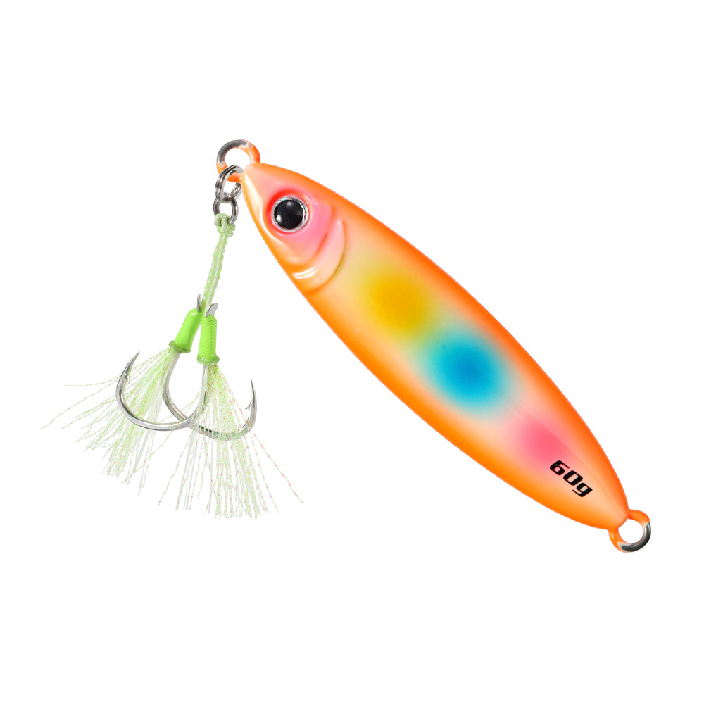 JIGGING PRO Metal Jig 40g 60g 80g Slow Fall Fishing Lure