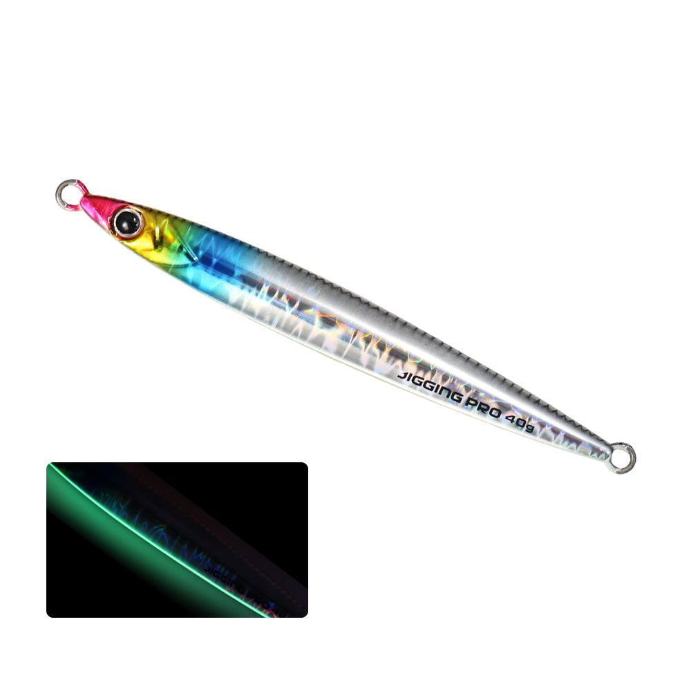 JIGGING PRO 40g 60g Slide Stick Metal Jig Shore Jigging Lure Saltwater Fishing Bait
