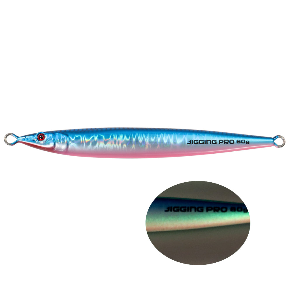 JIGGING PRO 60g/80g/100g Metal Adict 3D Print Sardine Skin Jigging Lure Saltwater Bait