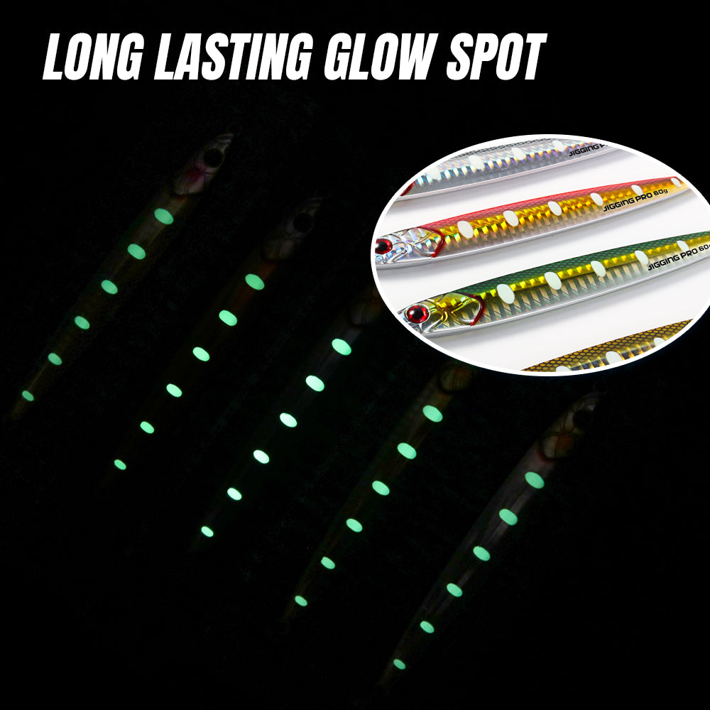 JIGGINGPRO Saltwater Fishing Bait Metal Jigs 60g 80g 100g Sardine Minnow