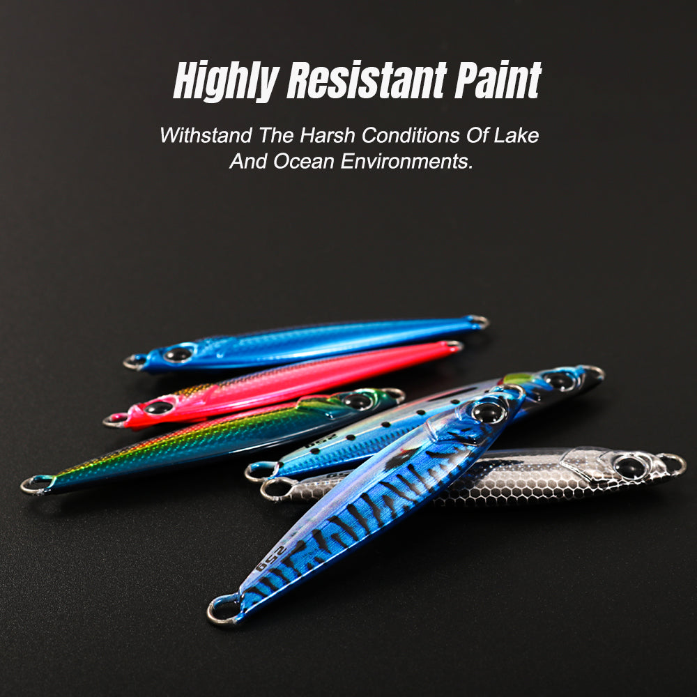 JIGGING PRO Saltwater Metal Cast Micro Jig Spoon Lure 10g 14g 22g 25g 30g 40g Artificial Bait Shore Slow Jigging Fishing Lures Fish Tackle