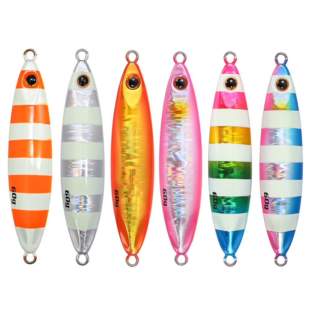 JIGGING PRO Slow Blatt Cast Wide 20g/30g/40g/60g Shore Jigging Lure Long Cast Metal Jigs Fishing Bait