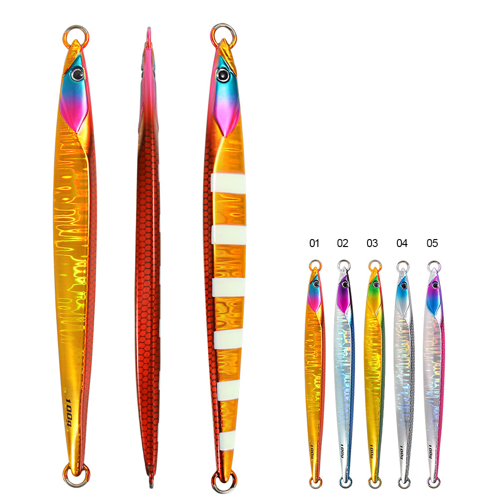 JIGGING PRO Bambluz Semilong Vertical Jig 100g 120g 150g Speed Metal Jig Asymmetrical Jigging Lure