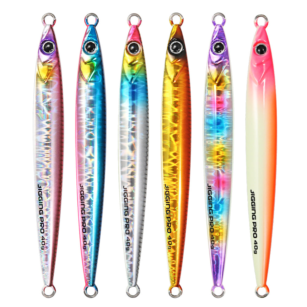 JIGGING PRO 40g 60g Slide Stick Metal Jig Shore Jigging Lure Saltwater Fishing Bait