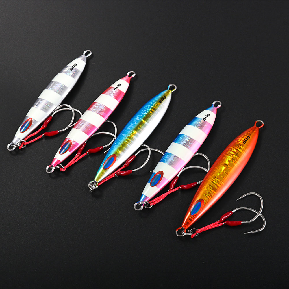 JIGGING PRO 60g 80g 100g 150g 200g Slow Jigs Sea Fishing Lure