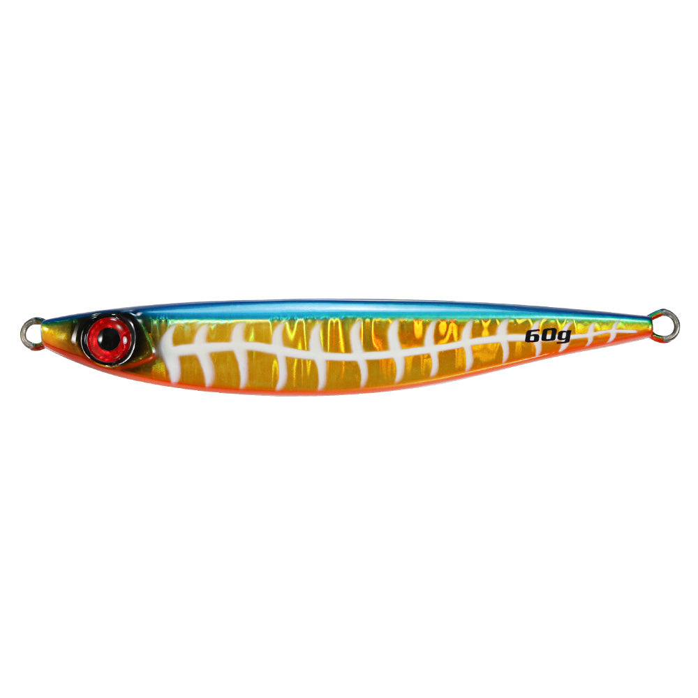 JIGGING PRO Glow Fishbone Metal Jig 40g 60g 80g 100g Long-Cast Fishing Lure Saltwater