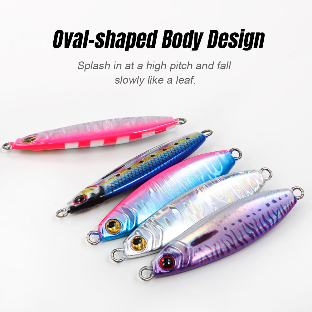 JIGGINGPRO 20g 30g 40g 60g Jigpara Slow Jigs Shore Jigging Lure Saltwater Fishing Lure