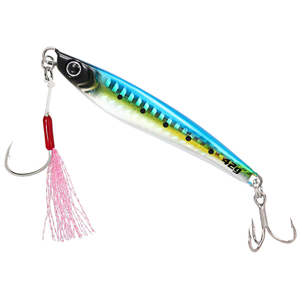 JIGGING PRO 22g 32g 42g 52g JUGULO Fast Sinking Jigs Long Casting Shore Jigging Metal Jig