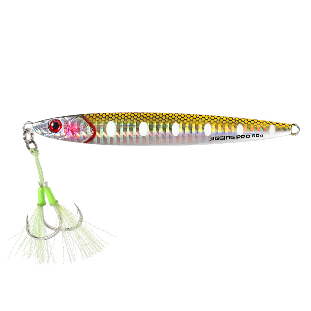 JIGGINGPRO 60g 80g 100g Slim Jig Minnow Fishing Lure Saltwater Metal Jig Bait