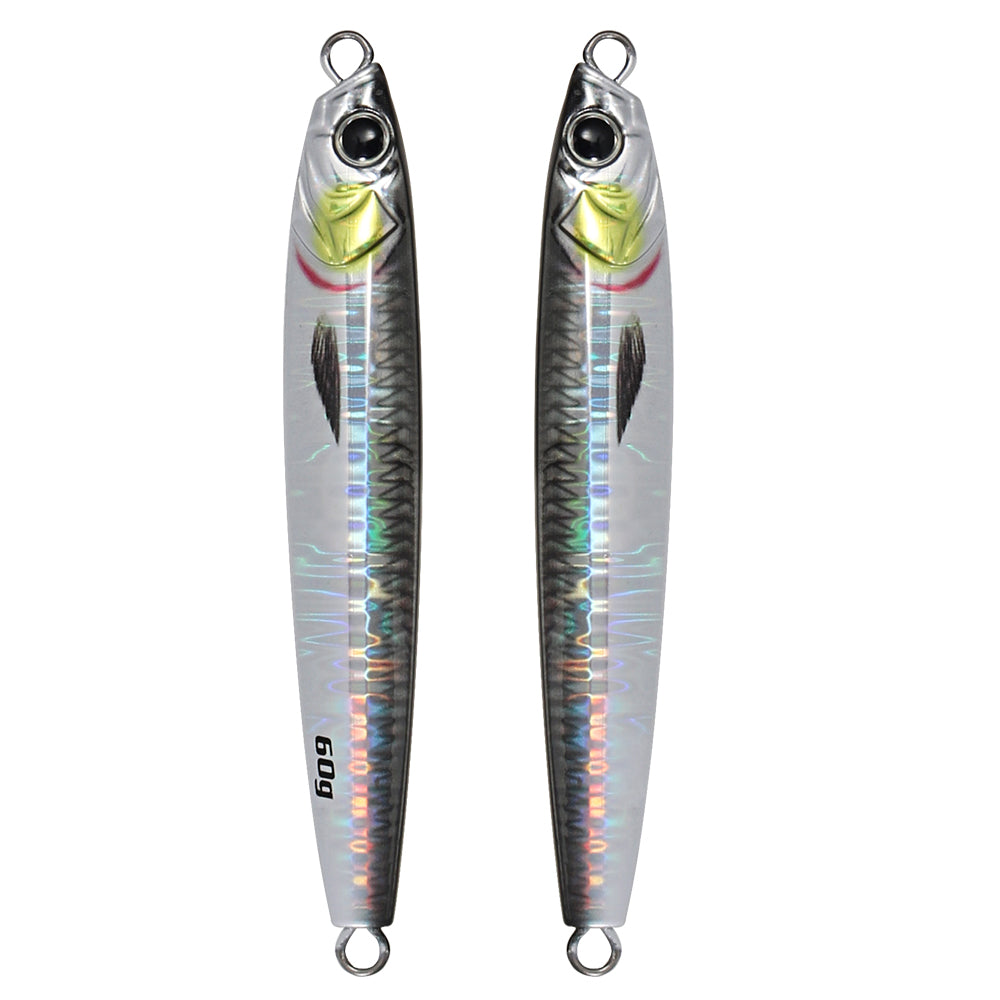 JIGGING PRO Casting Metal Jig 40g 60g 3D Jig Minnow