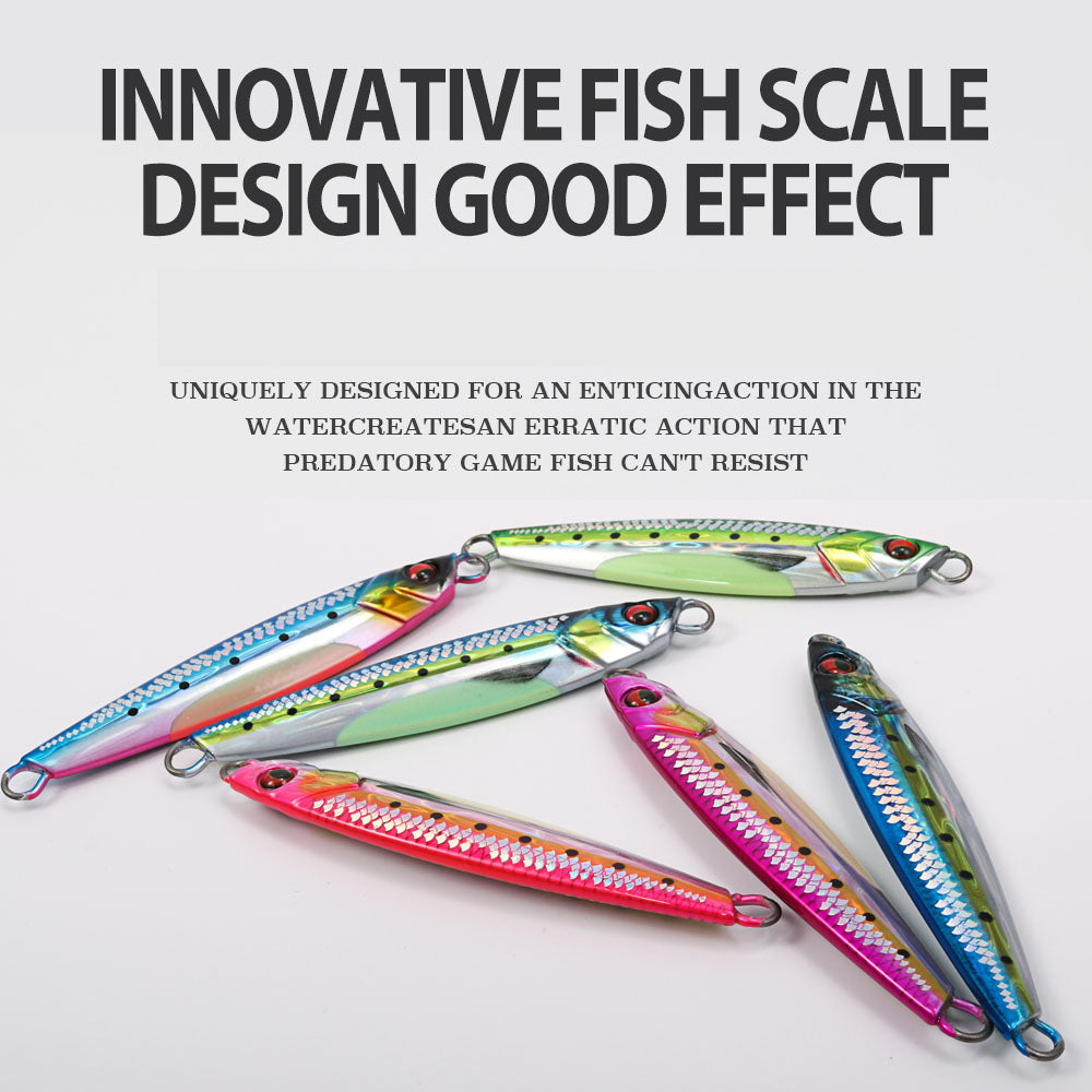 JIGGING PRO 3D Print Real Scale Long Casting Metal Jigs 40g 60g 80g Shore Jigging Lure