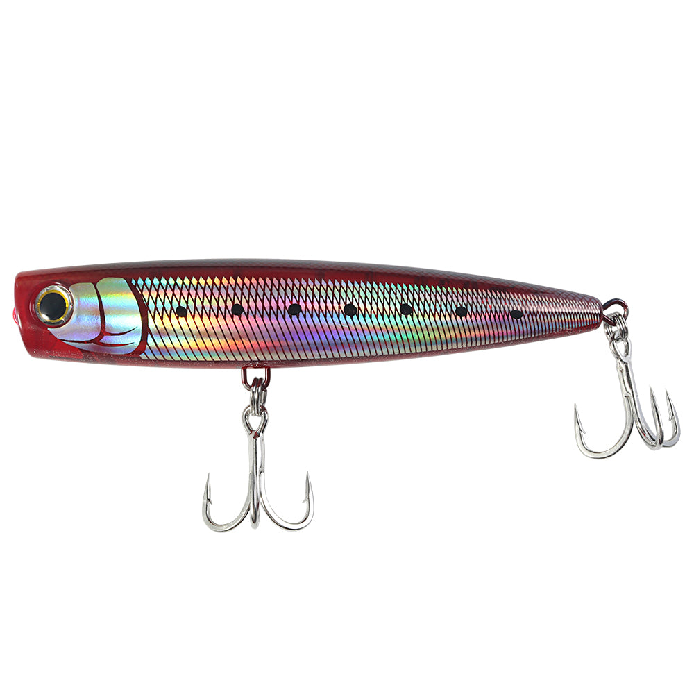 JIGGINGPRO 130mm 40g Popqueen Style Topwater Popper Saltwater Fishing Lure