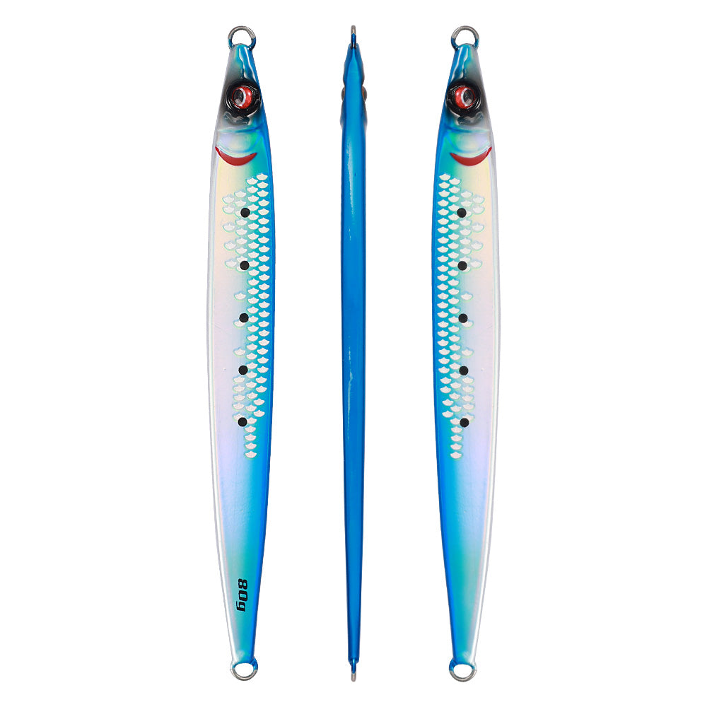 JIGGINGPRO Sardine Slider 40g 60g 80g 100g Jigging Lure Saltwater Metal Jig