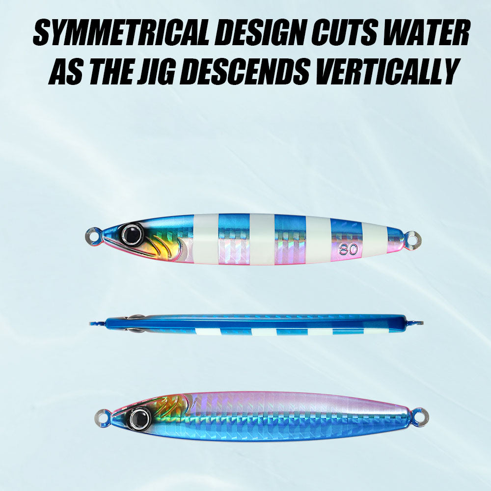 JIGGING PRO Tungsten Jig Saltwater Fishing Metal Jig Lure 30g 40g 60g 80g