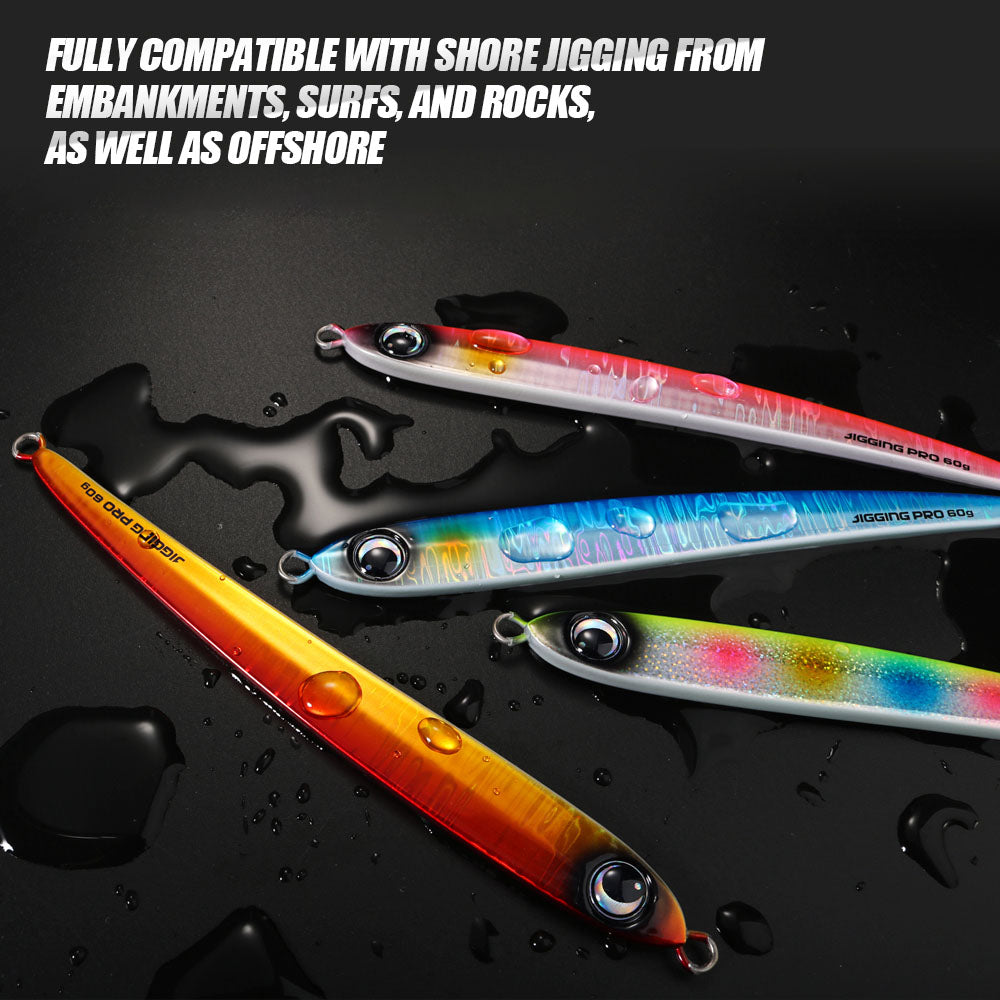 JIGGING PRO Metal Jigs Fishing Lure 45g 60g 80g Blade Jig