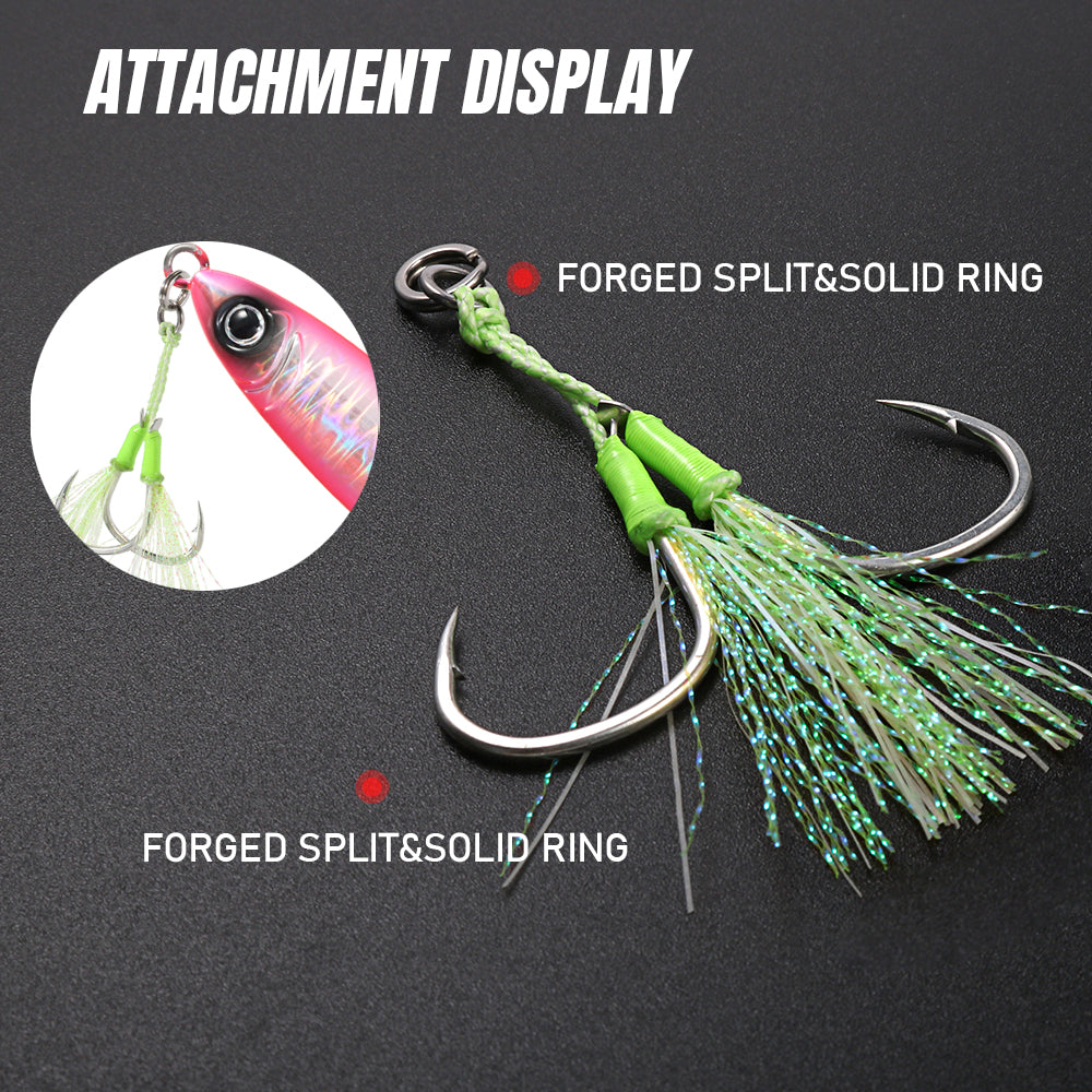 JIGGING PRO Metal Jig 40g 60g 80g Slow Fall Fishing Lure