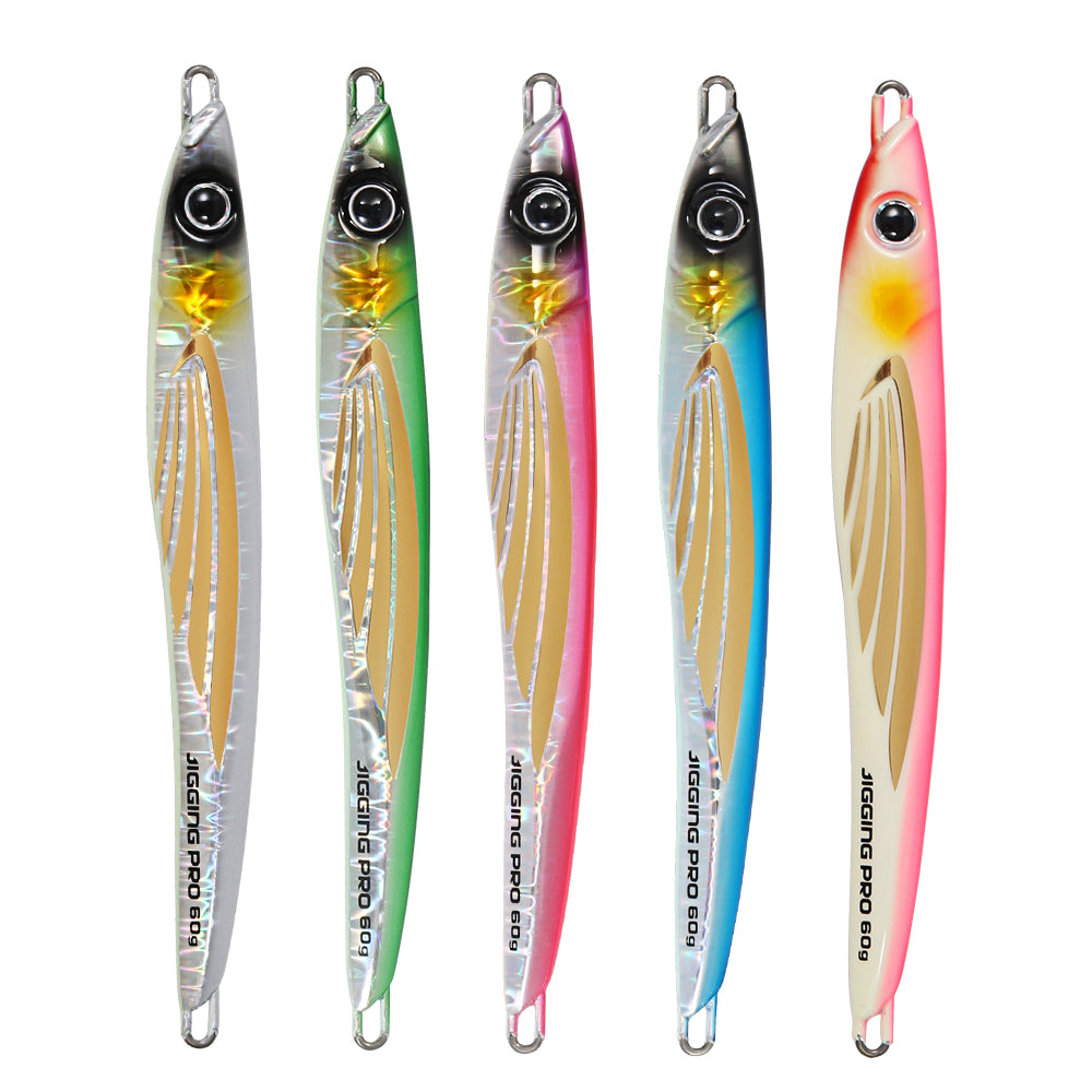 JIGGINGPRO 60g 80g 100g 150g 200g THEOS Metal Jig Shore Offshore Jigging Lure Sea Fishing Tackle