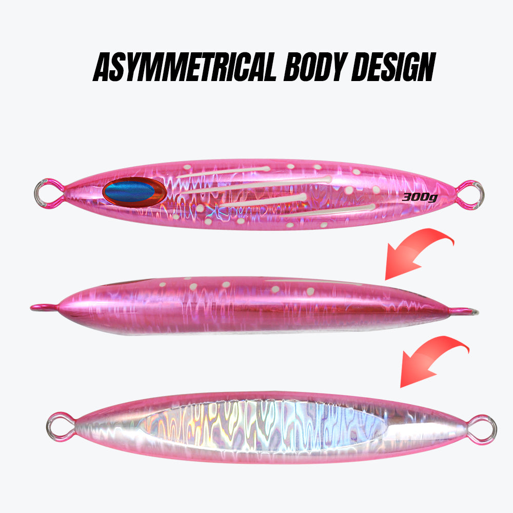 JIGGINGPRO Slow Jig Deep Sea Fishing Lure Metal Jig 300g 400g Slow Skip FB
