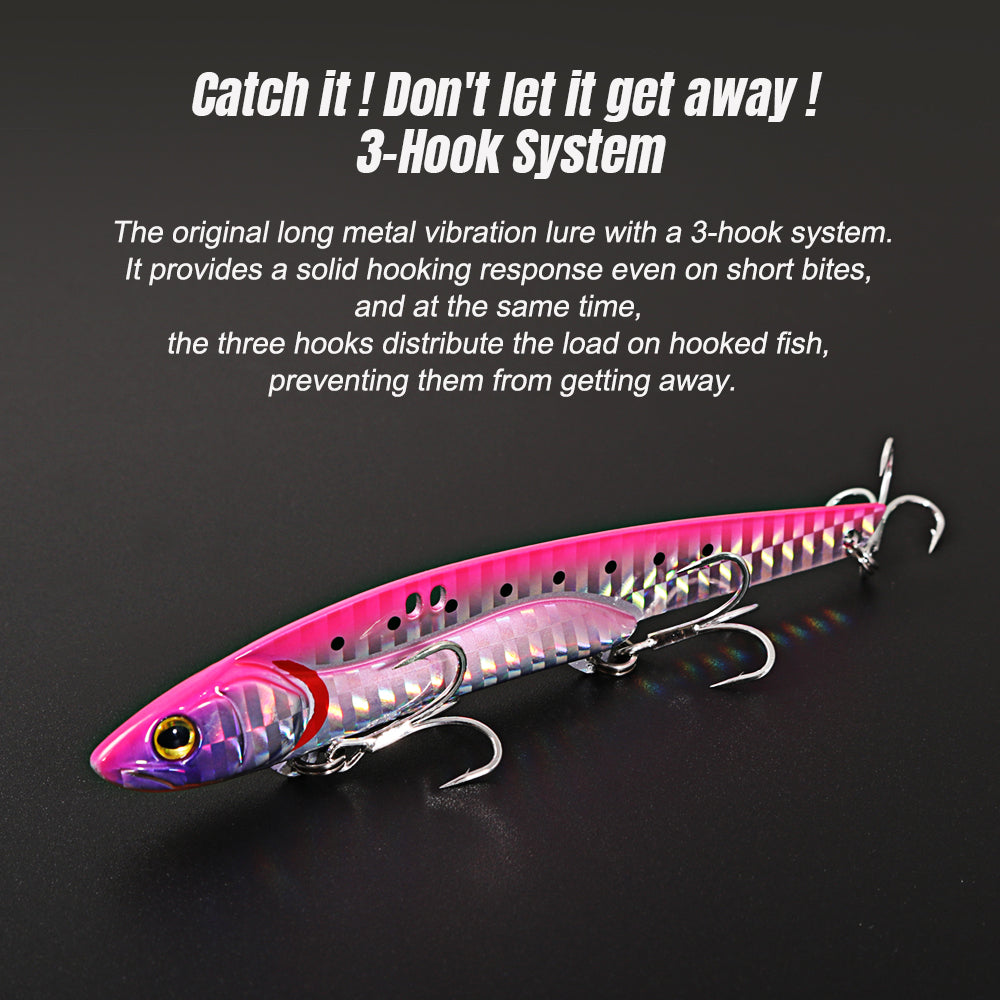 JIGGING PRO 107mm 36g VIB Lure Sea Fishing Hard Baits Vibe Fishing Lures Saltwater Kingfish Amberjack Tuna
