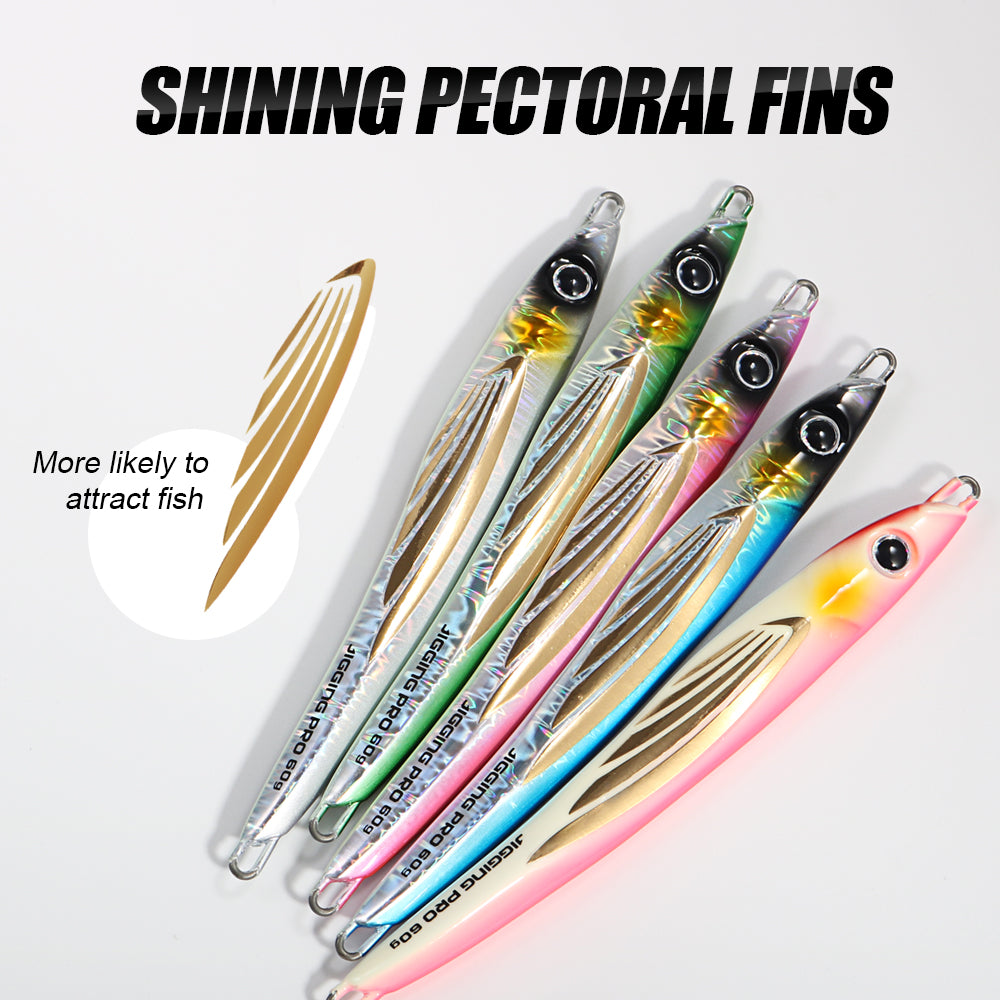 JIGGINGPRO 60g 80g 100g 150g 200g THEOS Metal Jig Shore Offshore Jigging Lure Sea Fishing Tackle