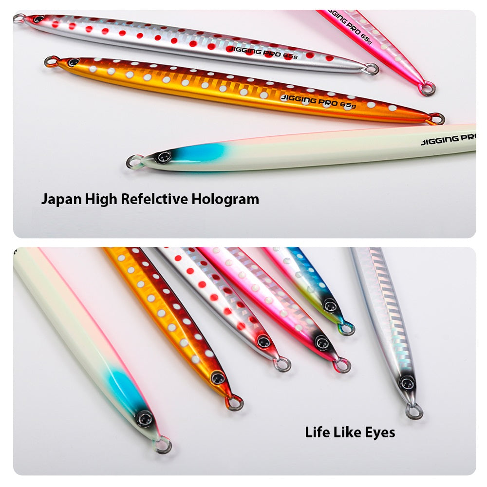 JIGGING PRO Long Casting Jigs Metal Jig Fishing Lure 45g 65g 85g Gekito Jig Strike