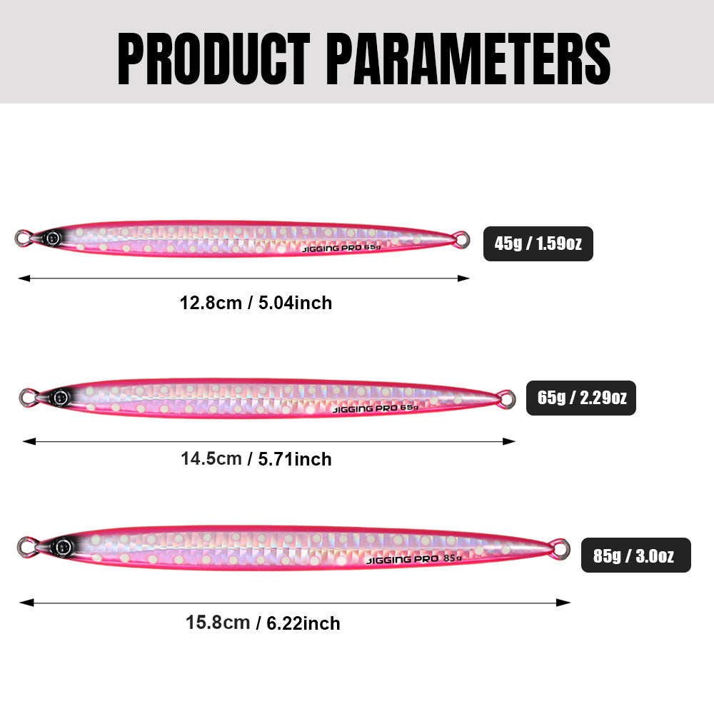 JIGGING PRO Long Casting Jigs Metal Jig Fishing Lure 45g 65g 85g Gekito Jig Strike