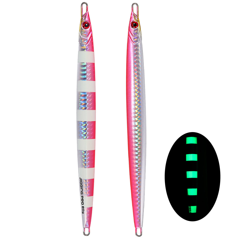 JIGGING PRO Long Cast Metal Jig 60g 80g Long Blade Seawater Fishing Bait