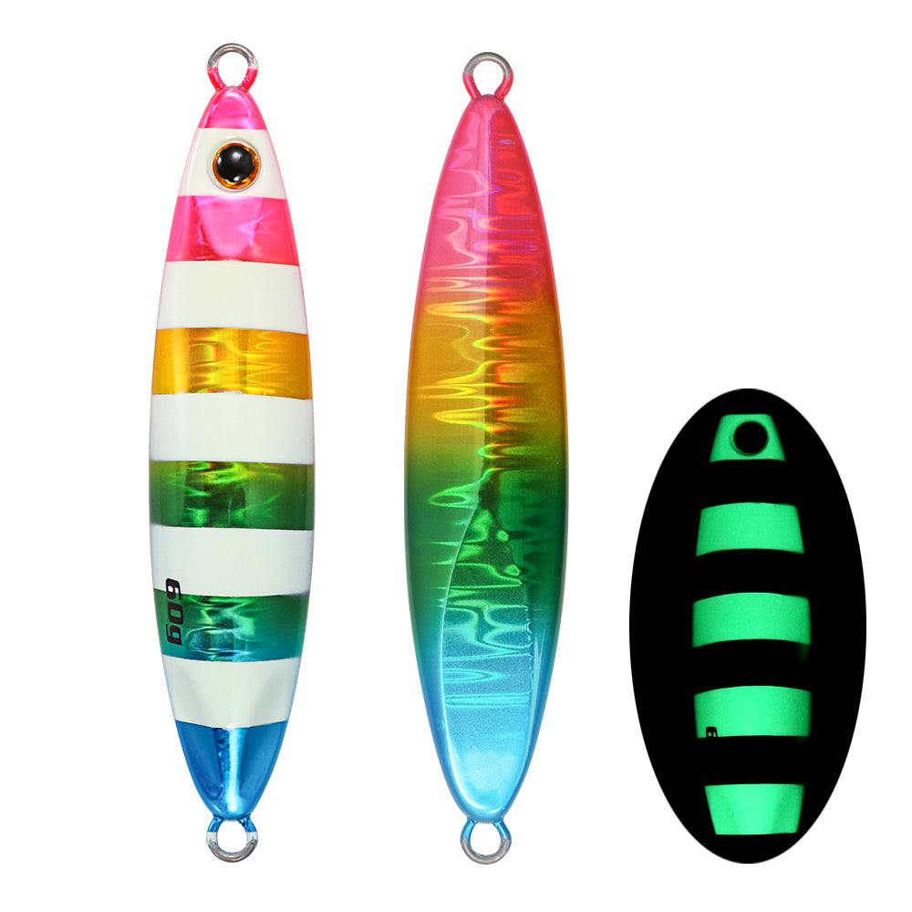JIGGING PRO Slow Blatt Cast Wide 20g/30g/40g/60g Shore Jigging Lure Long Cast Metal Jigs Fishing Bait