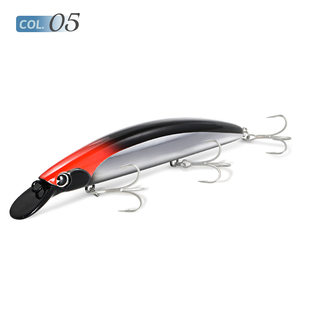 JIGGING PRO 130mm 23g Floating Minnow Lure | Long Casting Surf Fishing Bait for Flatfish & Seabass