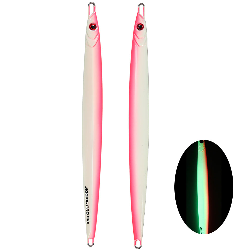 JIGGING PRO Long Cast Metal Jig 60g 80g Long Blade Seawater Fishing Bait