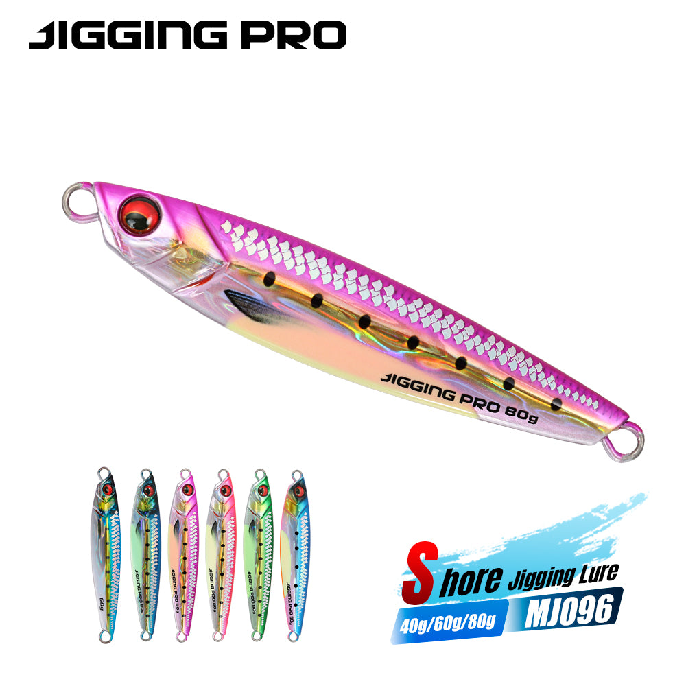 JIGGING PRO 3D Print Real Scale Long Casting Metal Jigs 40g 60g 80g Shore Jigging Lure