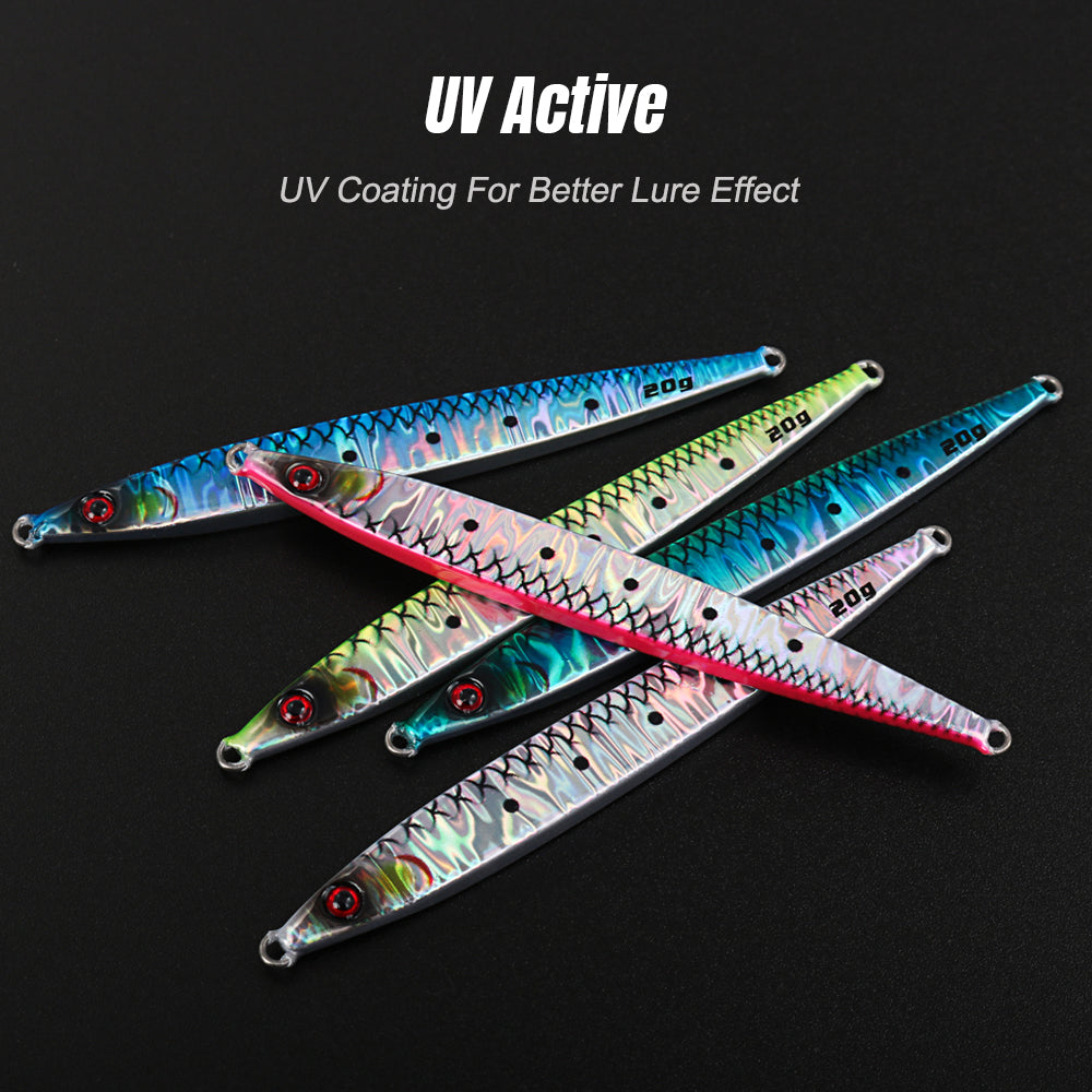 JIGGING PRO 10g 20g Sardine Slider Micro Jigs Light Jigging Lure