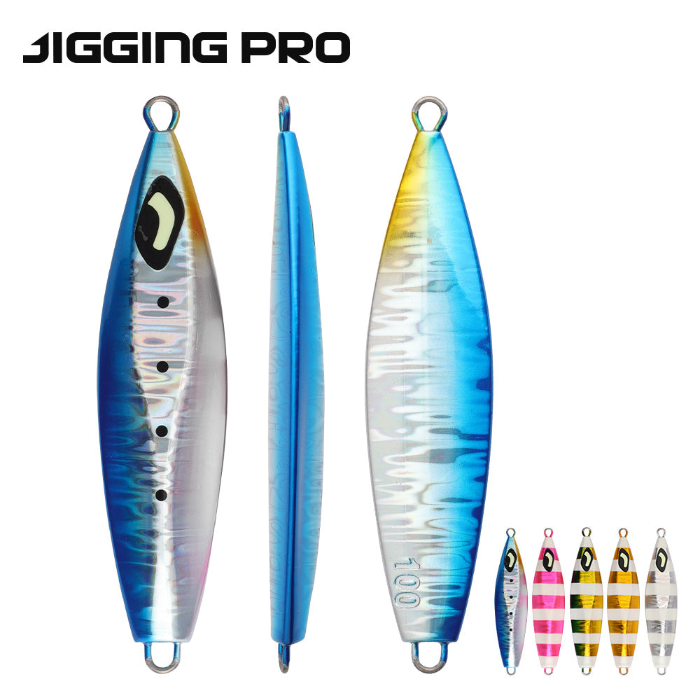 JIGGING PRO Slow Jigging Lure 100g 130g 160g 200g Japan Design Ocean Stinger Wing Lure Metal Jig