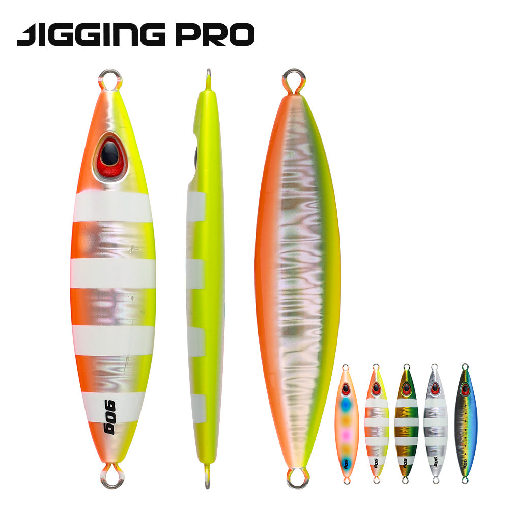 JIGGING PRO 60g 90g Slow Emotion Flap Metal Jig Slow Fall Jigging Lure Rockfish Grouper Fishing Bait