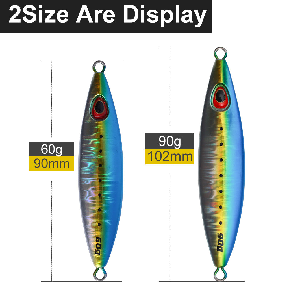 JIGGING PRO 60g 90g Slow Emotion Flap Metal Jig Slow Fall Jigging Lure Rockfish Grouper Fishing Bait