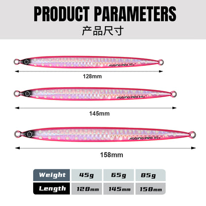 JIGGING PRO Long Casting Jigs Metal Jig Fishing Lure 45g 65g 85g Gekito Jig Strike