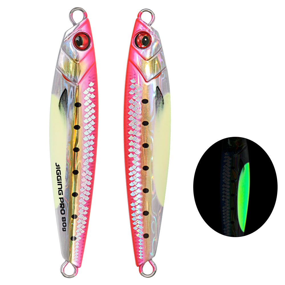 JIGGING PRO 3D Print Real Scale Long Casting Metal Jigs 40g 60g 80g Shore Jigging Lure