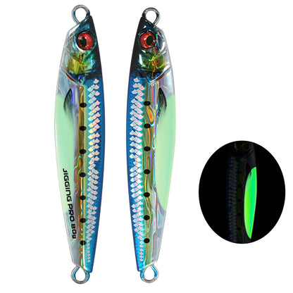 JIGGING PRO 3D Print Real Scale Long Casting Metal Jigs 40g 60g 80g Shore Jigging Lure