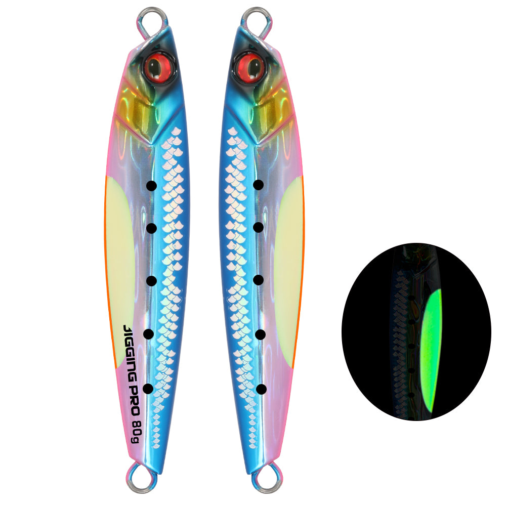 JIGGING PRO 3D Print Real Scale Long Casting Metal Jigs 40g 60g 80g Shore Jigging Lure