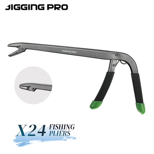 Jigging Pro HOOKUP-X24 9.5" Pistol Grip Fishing Hook Remover, Teflon Coated Carbon Steel Fish Hook Extractor Tool for Saltwater & Freshwater