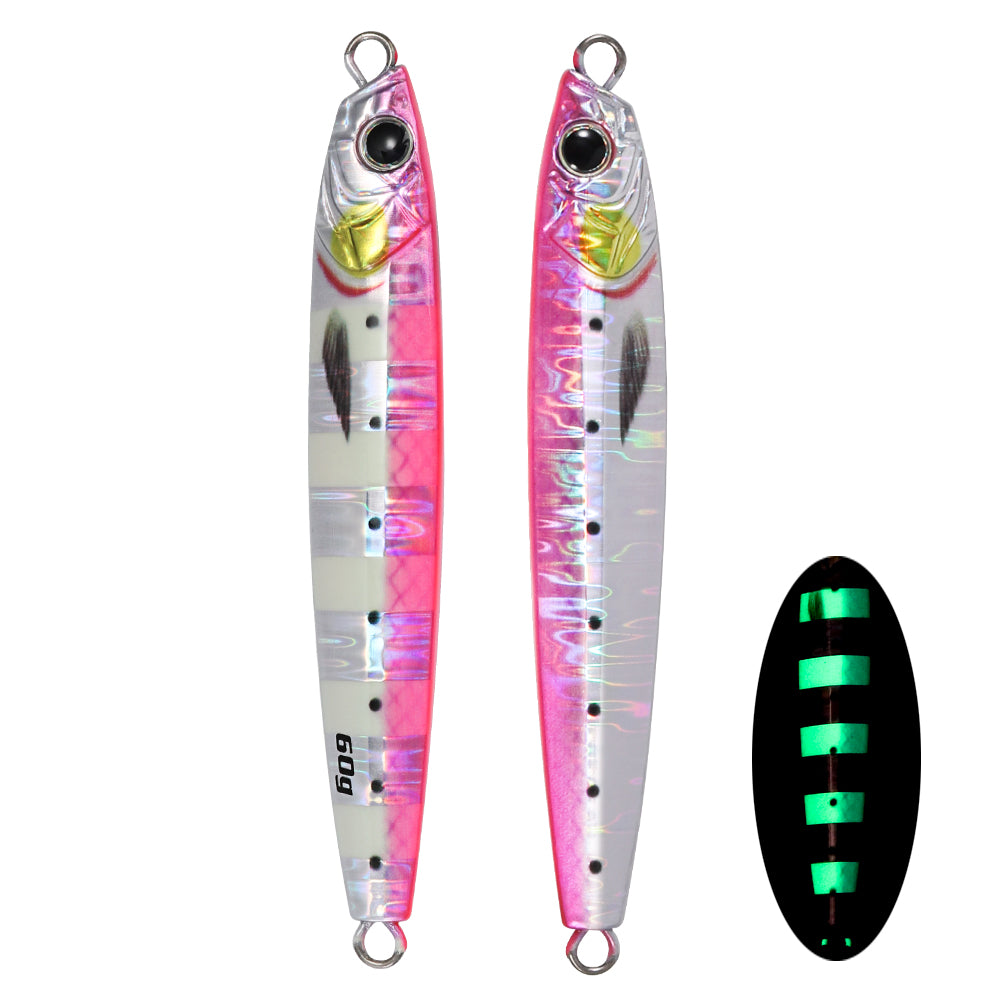 JIGGING PRO Casting Metal Jig  40g 60g 3D Jig Minnow