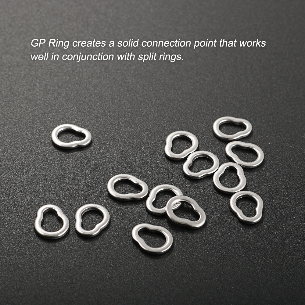 Jigging Pro GP Ring Seamless Stainless Steel Fishing Solid Rings, Heavy Duty Auxiliary Rings for Jigging and Big Game Fishing
