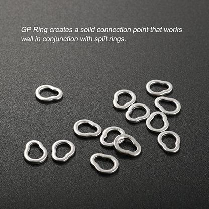 Jigging Pro GP Ring Seamless Stainless Steel Fishing Solid Rings, Heavy Duty Auxiliary Rings for Jigging and Big Game Fishing
