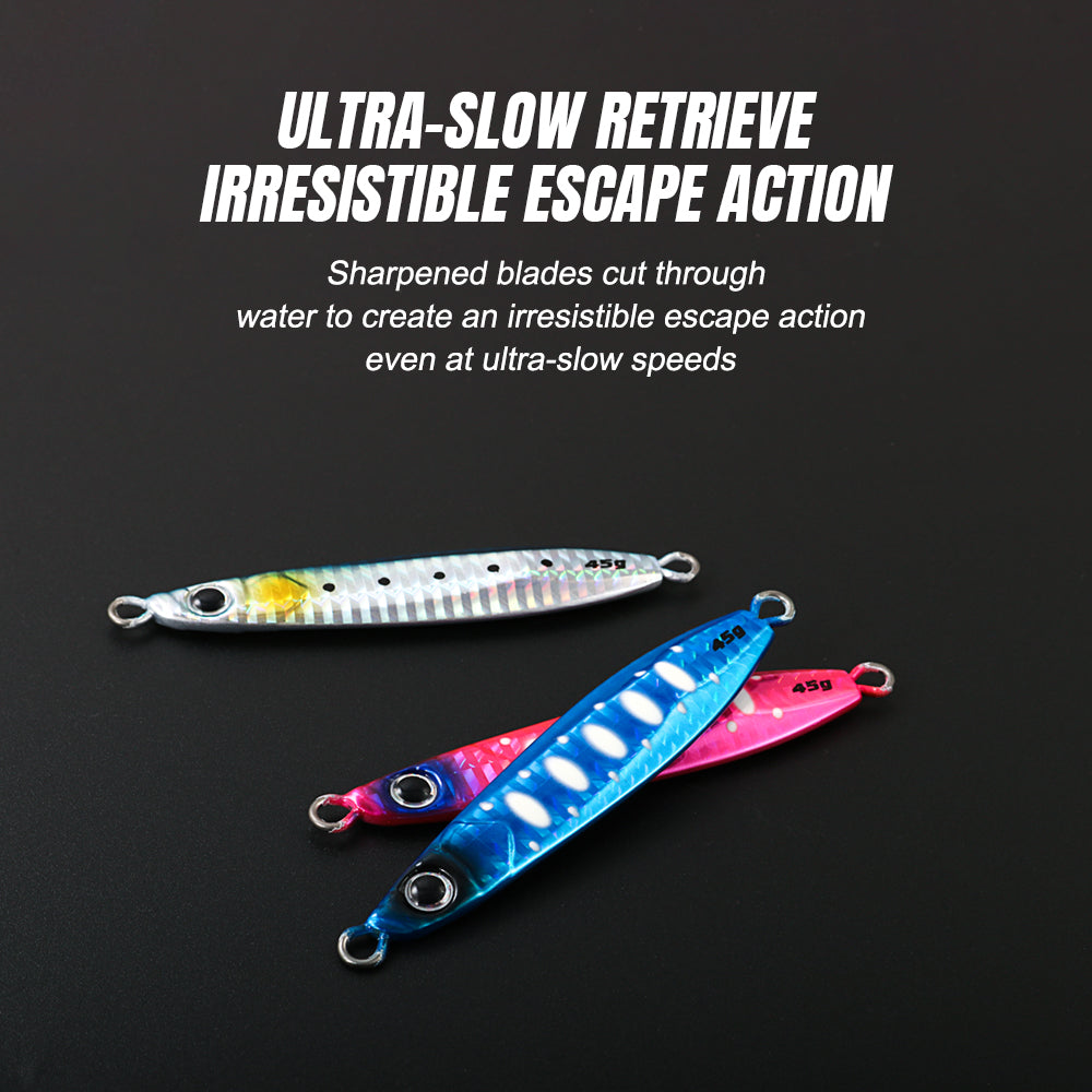 JIGGING PRO Sacrifice II Light Jigging Metal Lure - 45g/60g High-Response Vertical Jig